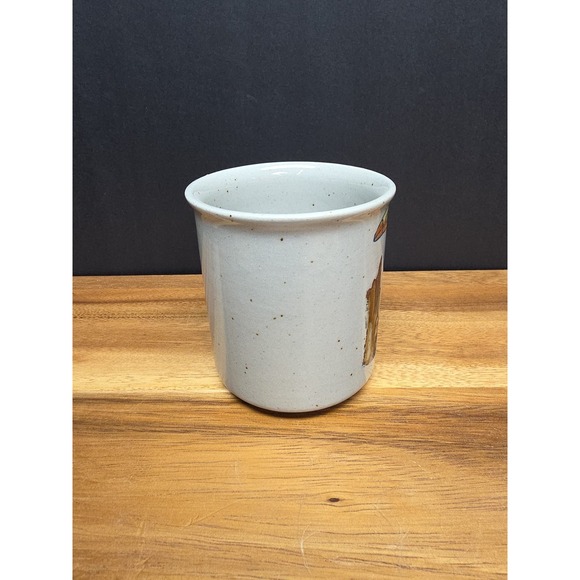 Vintage Handmade Ceramic Mug Stoneware Toucan Bird Handpainted Embossed/Raised - Picture 4 of 7